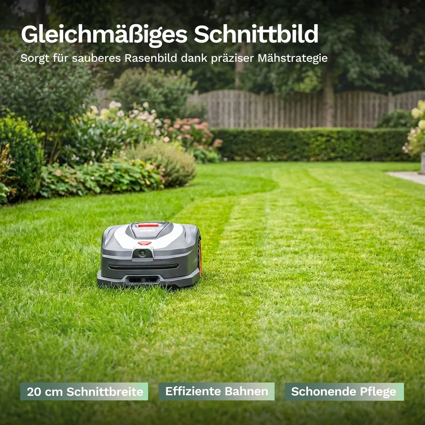 AL-KO Robolinho 1000 Vision – Mähroboter ohne Begrenzungskabel