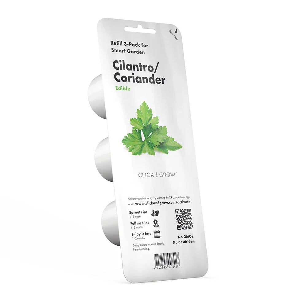 Click & grow capsule de plantation coriandre pack de 3