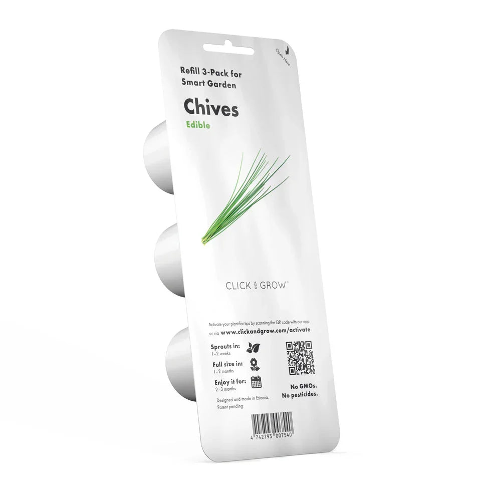 Click & grow Pflanzkapsel Nachfüllpack: Schnittlauch, 3er-Pack