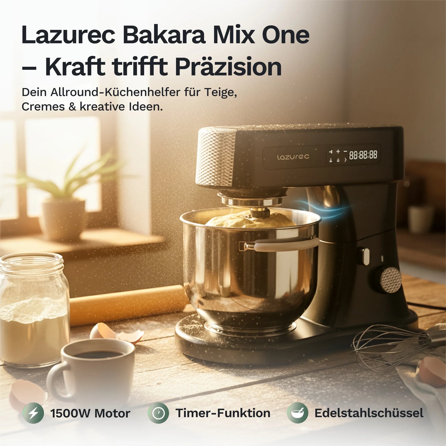 Lazurec Bakara Mix One – Clevere Küchenmaschine für mehr Genuss & weniger Aufwand