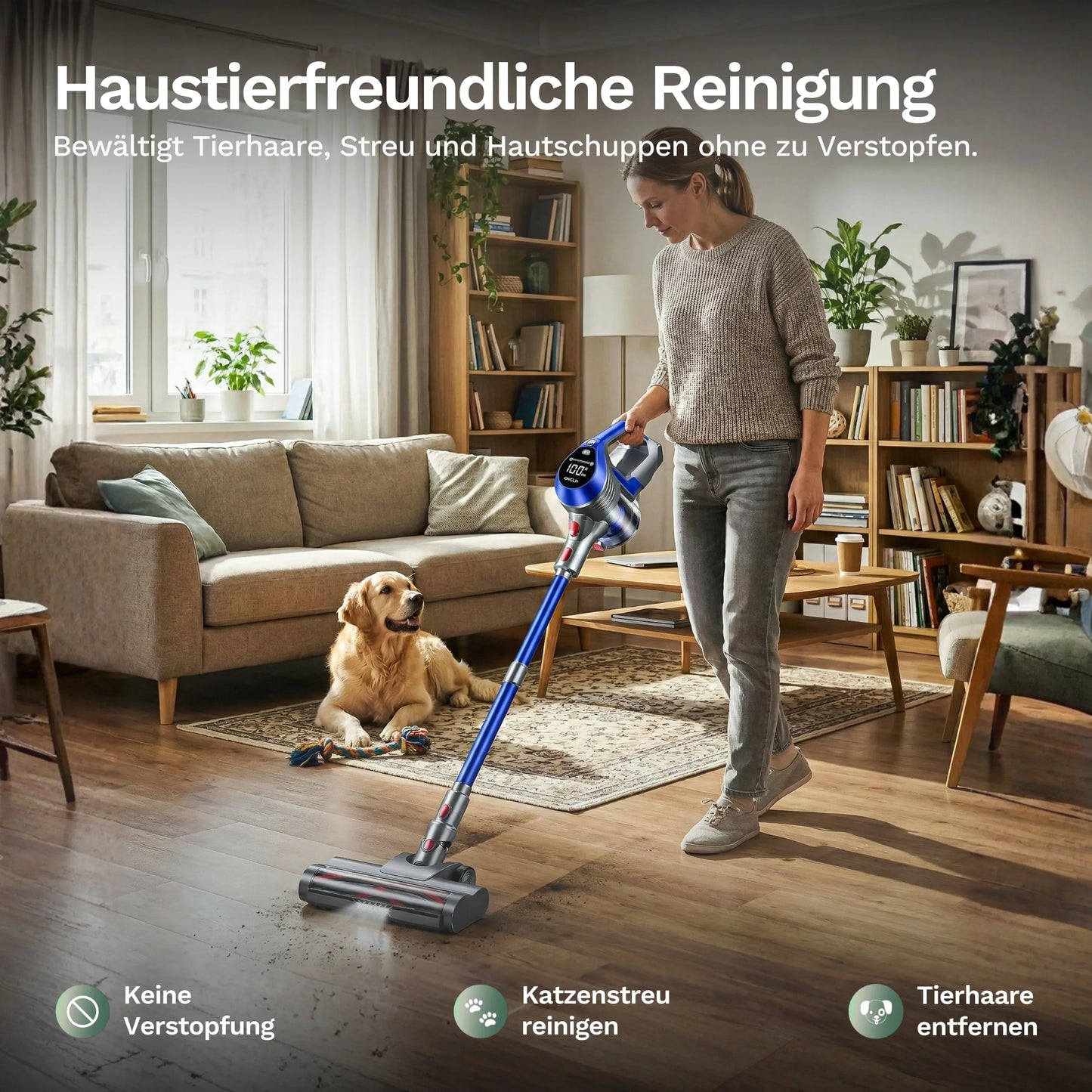 Moosoo AC1 - Akku Staubsauger