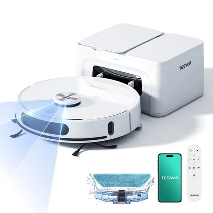 Tesvor S8 Max Aspirateur et Robot Laveur Contenu de la livraison
