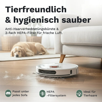 Tesvor S8 Max - Saug und Wischroboter mit automatischer Staubbox-Reinigung (Upgraded Version)