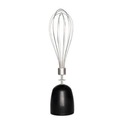 Balloon whisk attachment with thin wires and black handle base