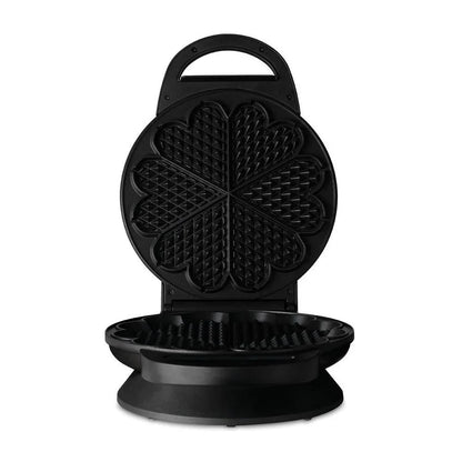 Offenes Waffeleisen mit Musterplatten in Blütenform