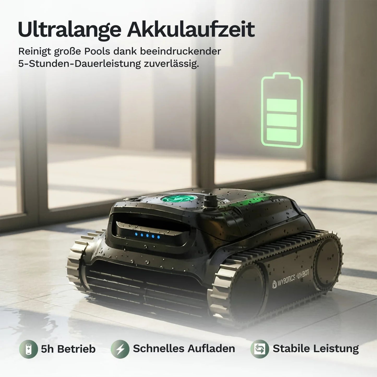 Wybotics Wybot M1 - Akku Poolroboter mit 5 Stunden Akkulaufzeit